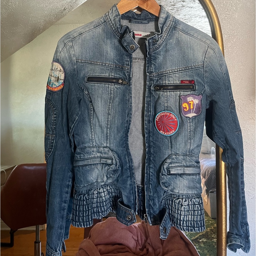 Only Jeans Patchwork Denim Jacket - image 1